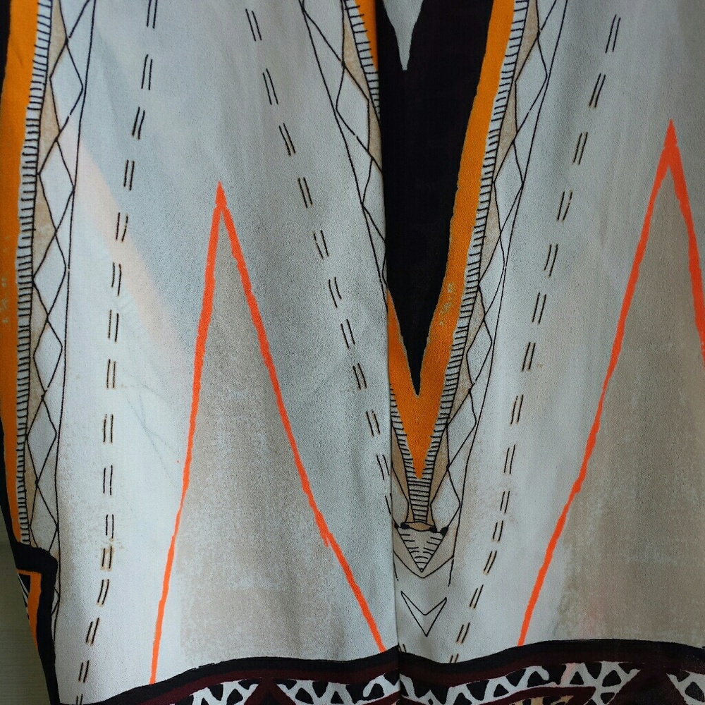 Mossimo Tribal Sheer Sleeveless Graphic Tee XS - Picture 3 of 8